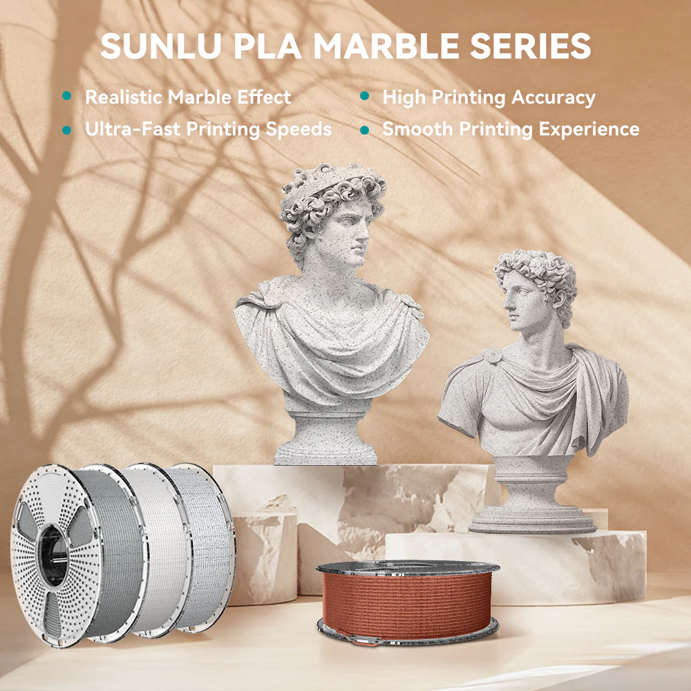[MOQ: 3KG] High Speed PLA Marble 3D Printer Filament 1KG - Image 4