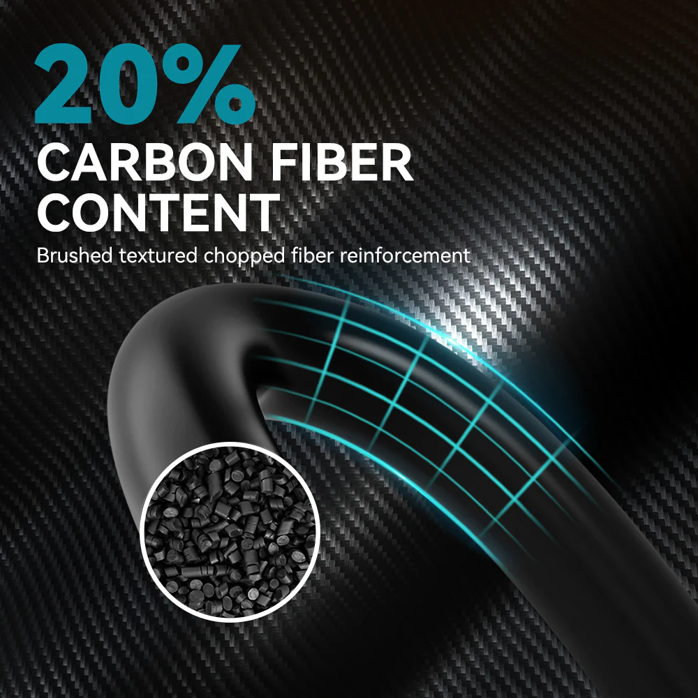 Nylon-6 Carbon Fiber (PA6-CF) 3D Printer Filament 0.5KG-1KG - Image 4
