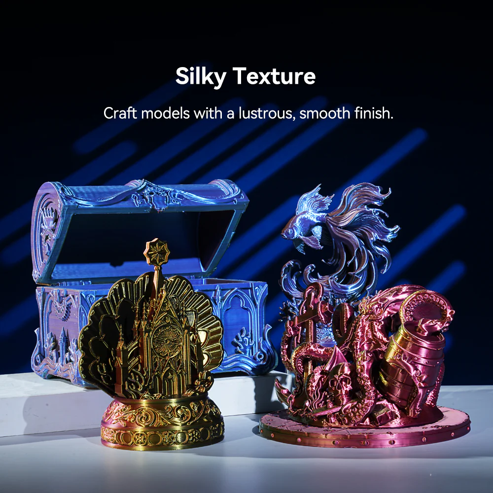 [MOQ: 3KG] Multi-Color SILK Filament(Dual-color, Tri-color and Four-color) 3D Printer Filament 1KG - Image 4
