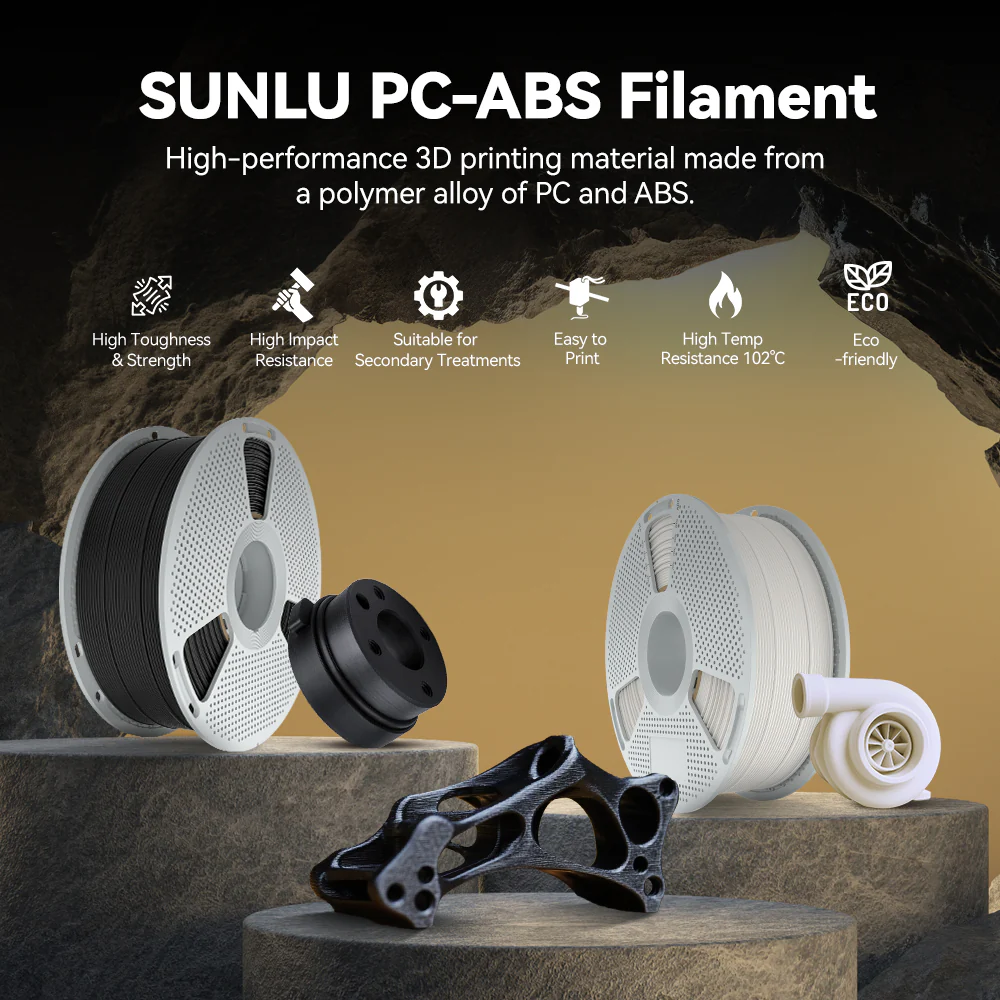 SUNLU Engineering Filament Collection EPA, PCABS, PA6CF, PA12CF, PA6-GF, PP, PC, ABS-GF, ABS-FR, PEEK - Image 5